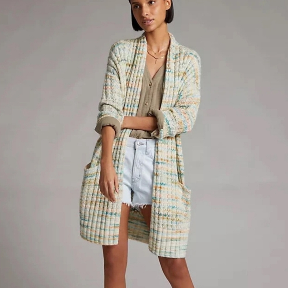 NWT Anthropologie Space Dyed Long Cardigan - Size S